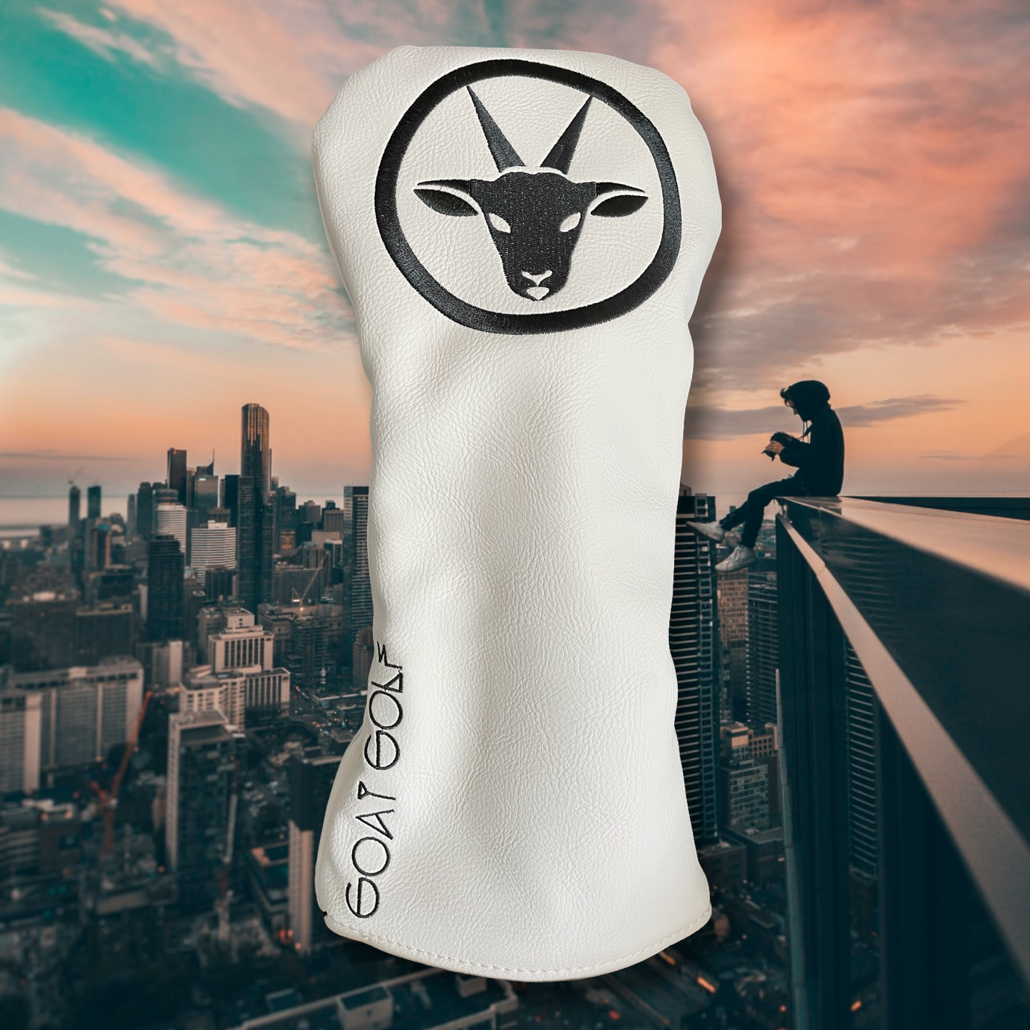 Stealthy Goat - White Driver Headcover