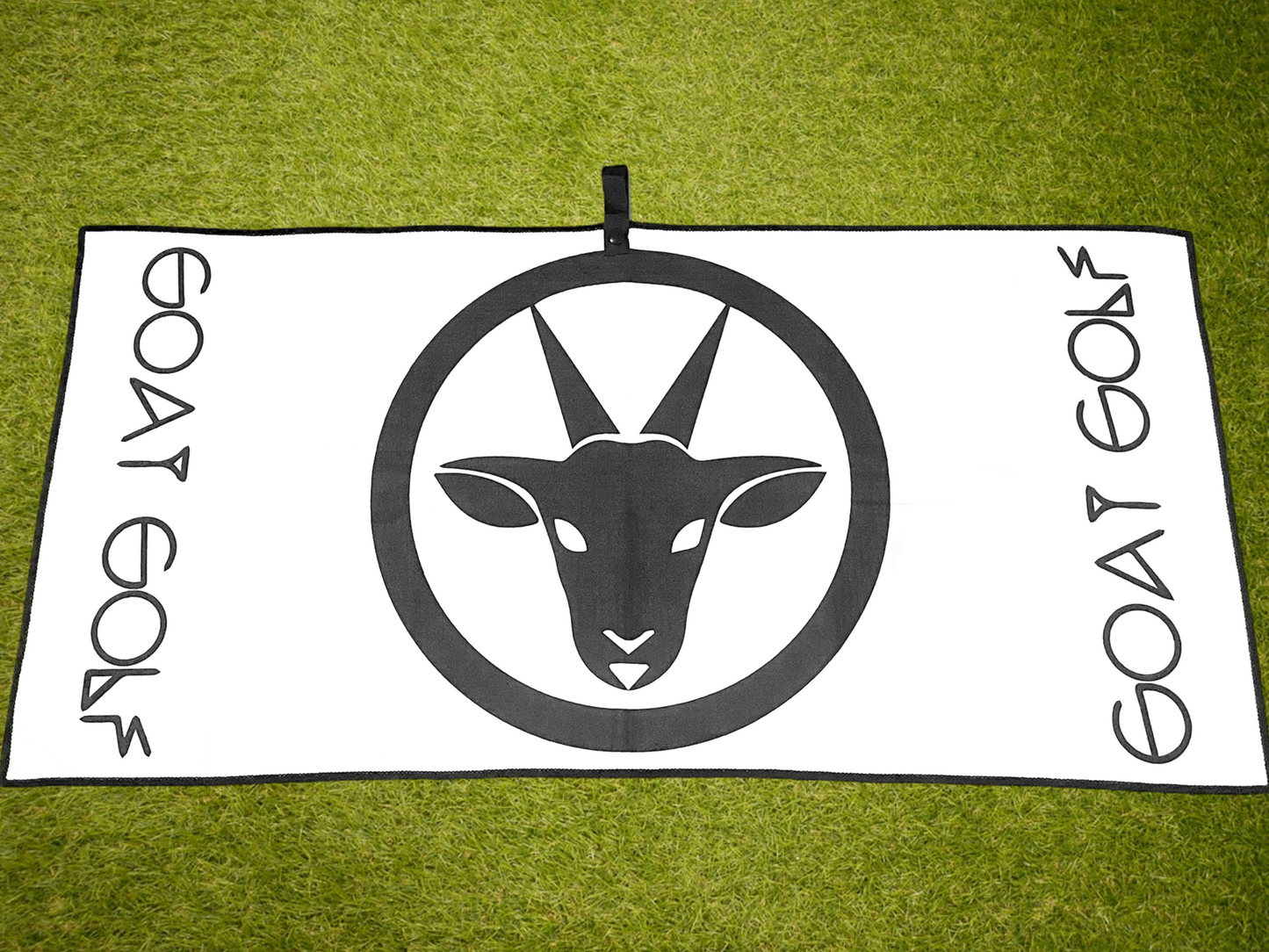Stealthy Goat - Black on White Towel (40cm*80cm)