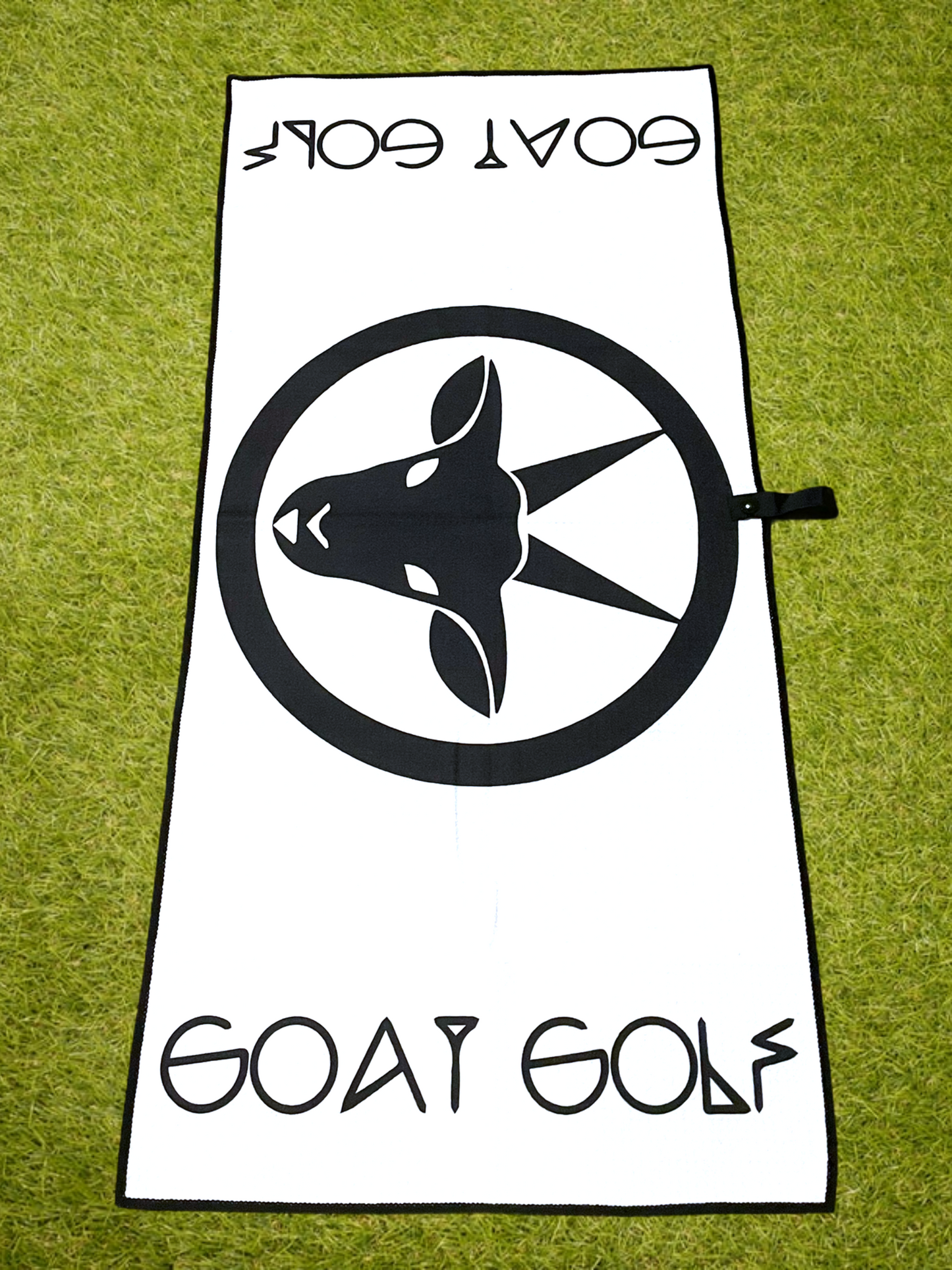 Stealthy Goat - Black on White Towel (40cm*80cm)