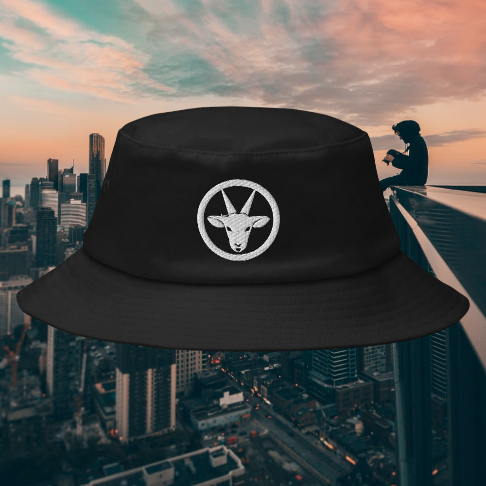 Stealthy Goat - Black Bucket Hat