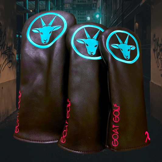 Ice Blue Goat - Set of 3 Headcovers